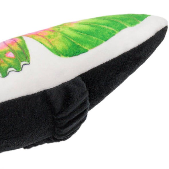 green-throw-pillow-with-elastic-tape