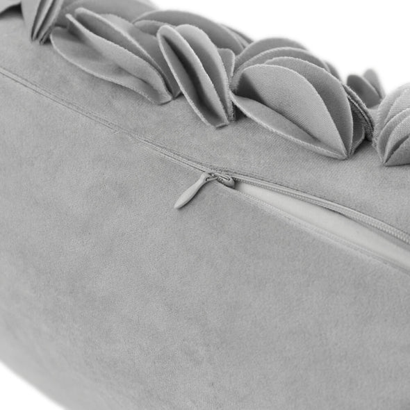 3D Flower Velvet Throw Pillow Case