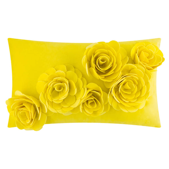 yellow-velvet-flower-throw-pillow