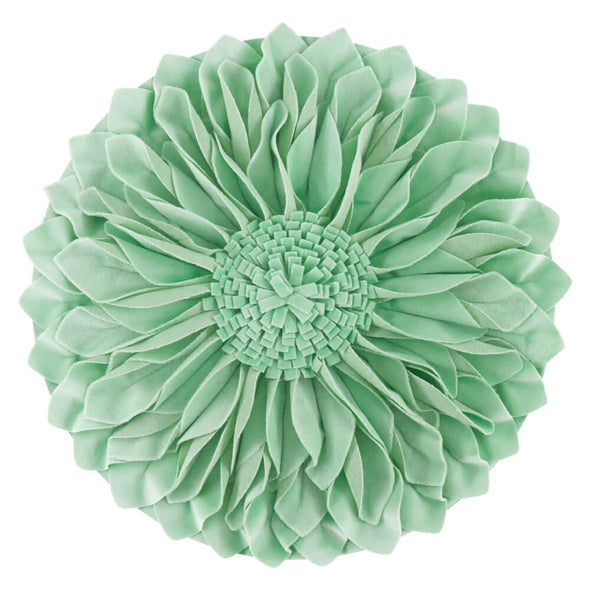 3D-sunflower-round-mint-green-decorative-pillows