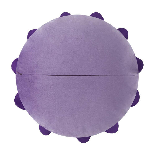 round-shape-purple-throw-pillows