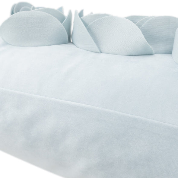 3D Handmade Velvet Rose Flower Throw Pillow Case