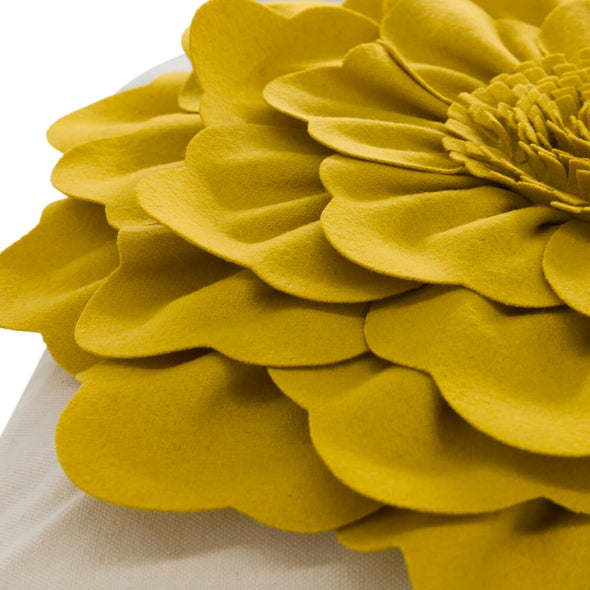 King Rose 3D Peony Throw Pillow Cover 18 x 18 Inch