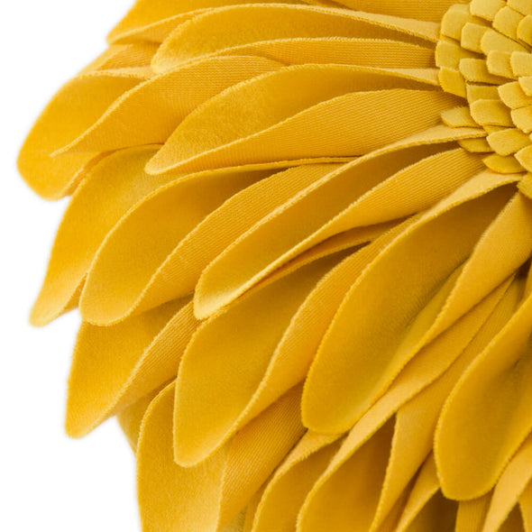 3D Handmade Round Velvet Sunflower Throw Pillows