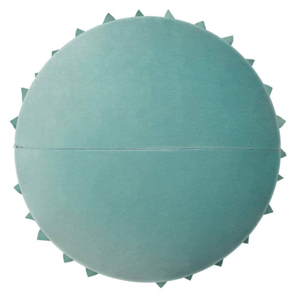 round-teal-velvet-pillow