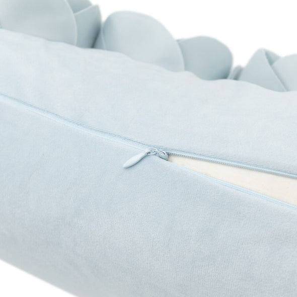 3D Handmade Velvet Rose Flower Throw Pillow Case