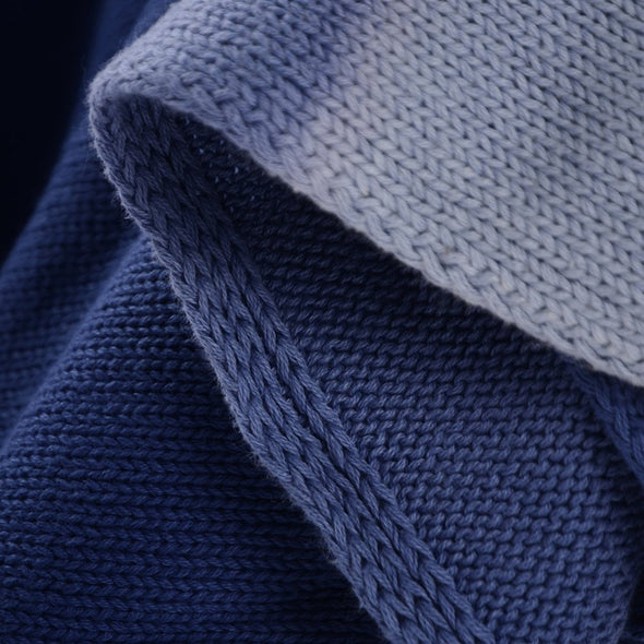 Gradient color knitting blanket