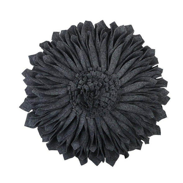 dar-grey-sunflower-round-cushion