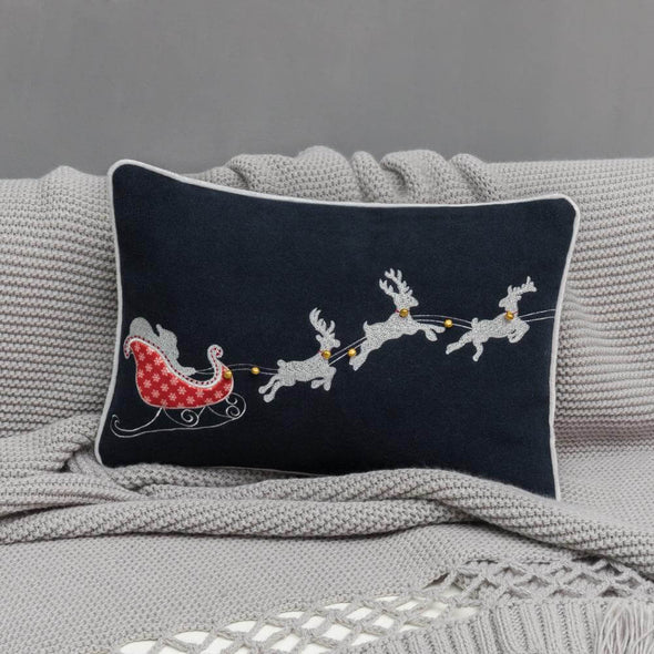 Santa-and-reindeer-Christmas-pillow-shams