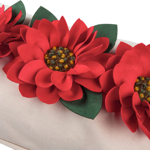 3D Sunflower Oblong Accent Pillow Case