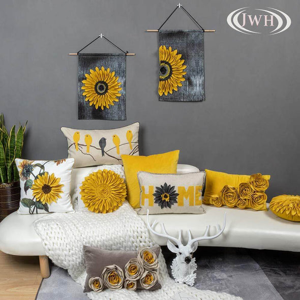 3D-print-and-handmade-sunflower-accent-pillows